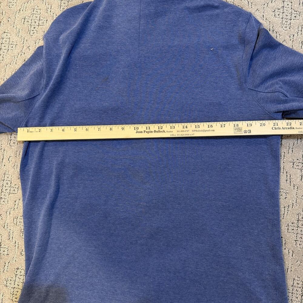 Lululemon Men's Soft Knit Overshirt Snap Long Sleeve Blue Zipper Pockets Men - Picture 7 of 8